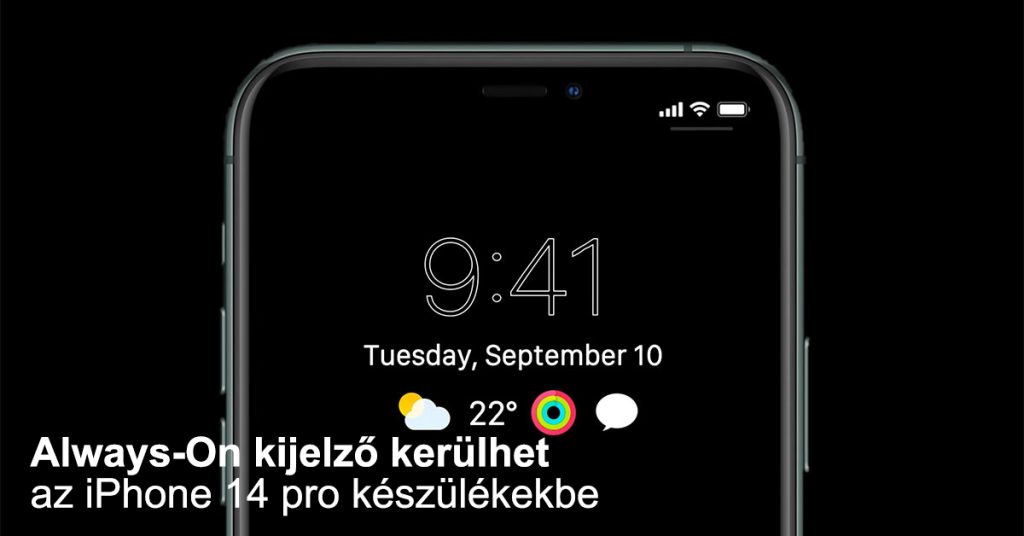 Always-On iPhone kijelző
