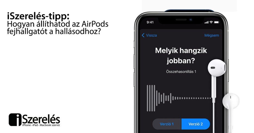 fejhallgatót Airpods beállítása