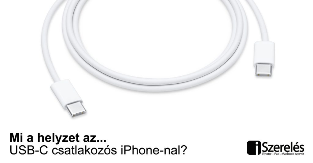 iPhone 15 USB-C csatlakozóval
