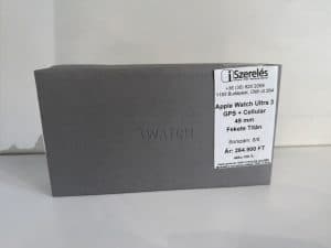 Apple Watch Ultra 3 49mm GPS+LTE Fekete titán akku 100% 2028.12.29-ig garancia (8/8)