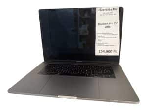 MacBook Pro 15" 2018 2.6GHz/i7/16GB/512GB/magyar billentyű/444 töltési ciklus/TouchBar/TouchID (9/0)
